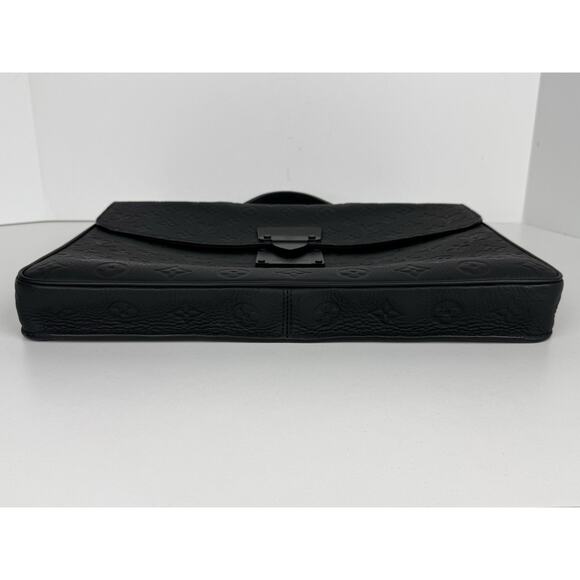 Louis Vuitton Monogram Taurillon S Lock Briefcase Black w/o Strap B-6 - Picture 6 of 16